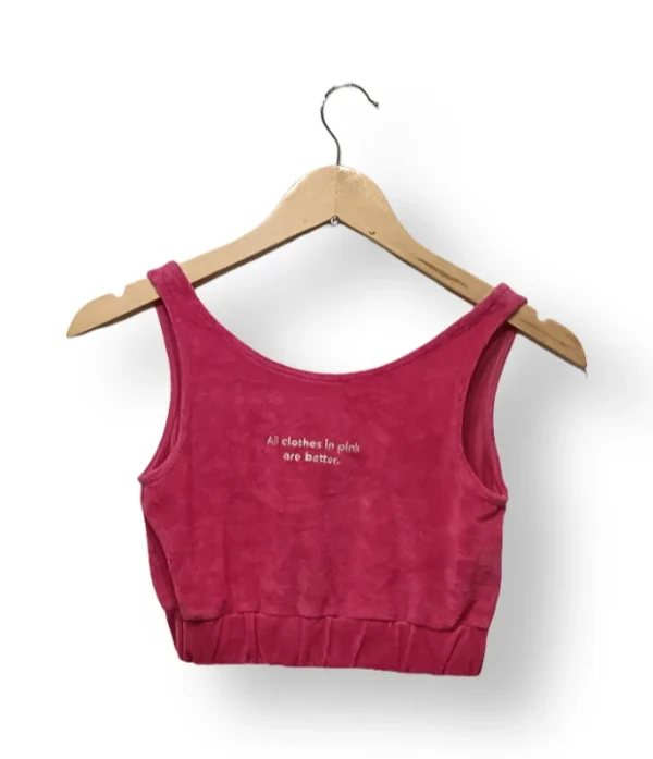 IMG_20251021_190658 Top rosa toalla ZARA talla 10 (nuevo con etiqueta)