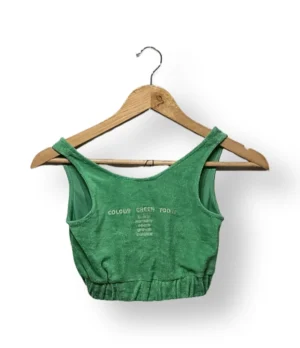 Top verde toalla ZARA 8 años (nuevo con etiqueta)