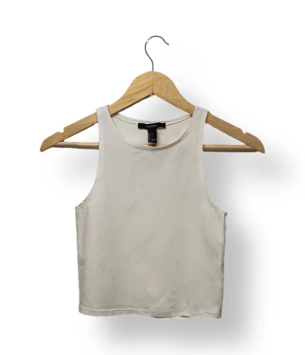 Top corto blanco Forever 21