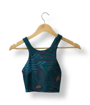 Top deportivo estampado tropical – Talla S