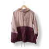 Cortaviento Columbia bicolor rosado y burdeo-Talla M/L