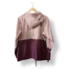 Cortaviento Columbia bicolor rosado y burdeo-Talla M/L