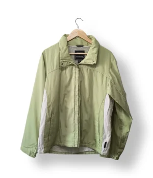 Chaqueta Pacific Trail verde lima y blanco talla L