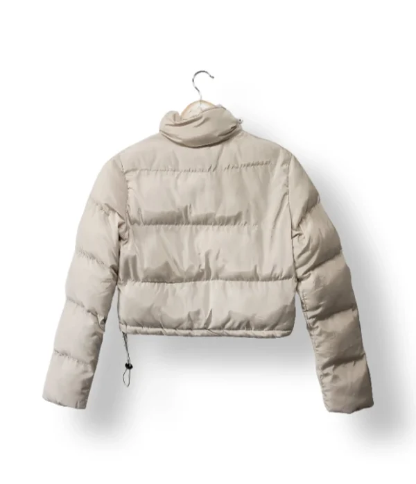 Chaqueta acolchada corta beige crema (Talla no especificada)