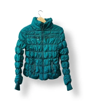 IMG_20251022_181356 Chaqueta acolchada Just Addict verde petróleo (Talla M)