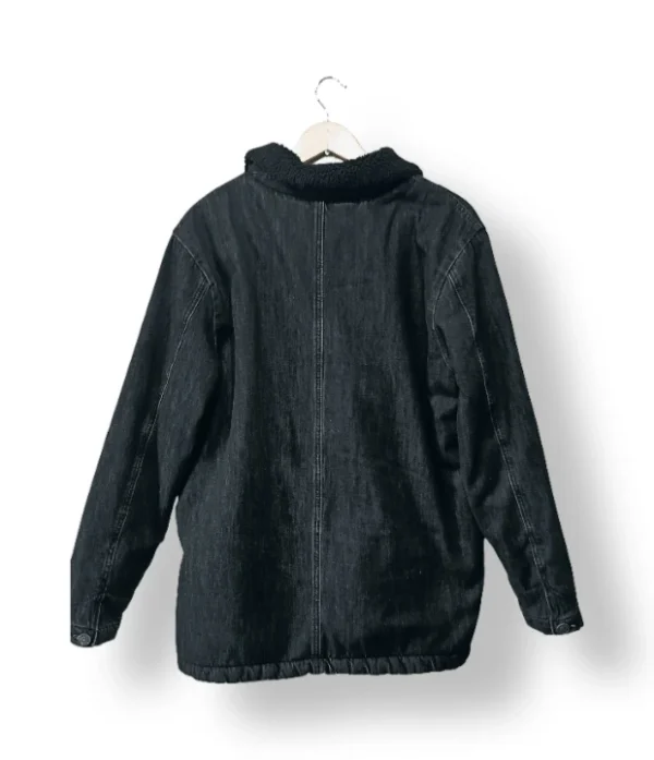 Americanino Chaqueta Denim Negra con Chiporro (Talla L)