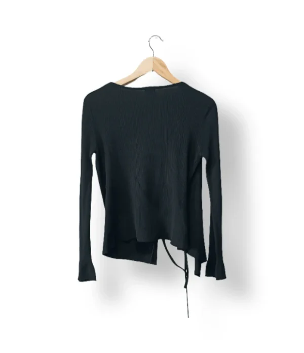 Top cruzado negro Naf Naf, talla M