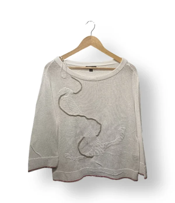 Sweaters beige con ancla en relieve Tommy Hilfiger