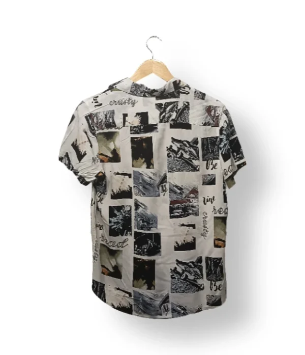 Camisa estampada Lurvy manga corta-Talla S