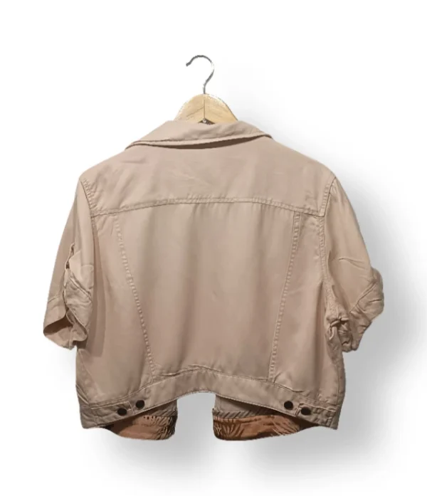 Chaqueta corta color damasco Guess-Talla L/XL