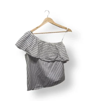 Blusa asimétrica de rayas H&M – Talla 40