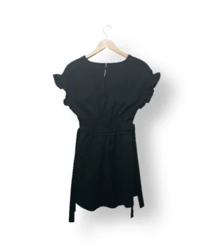 Vestido negro con volantes Zara – Talla S