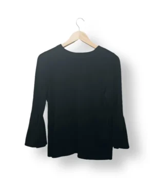 Sweater negro con mangas acampanadas H&M – Talla M