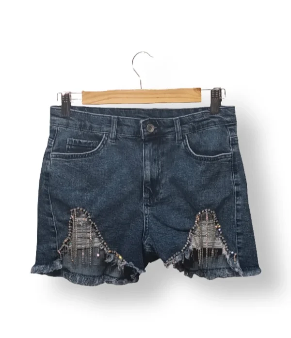 Shorts denim con aplicaciones Calzedonia- Talla 38