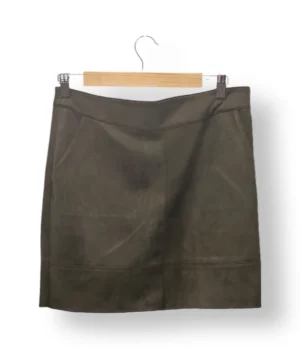 Falda gamuza verde oliva Only – Talla 40