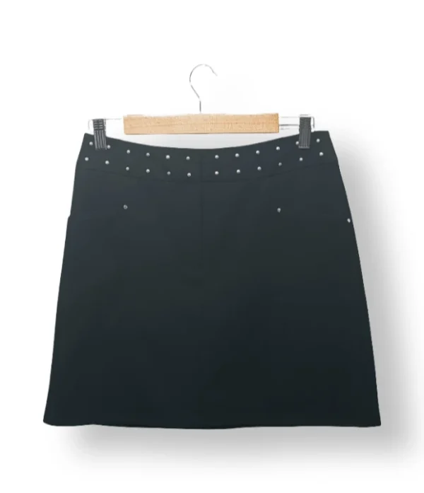 IMG_20251106_183815 Falda negra Ash con tachas metálicas-Talla 38