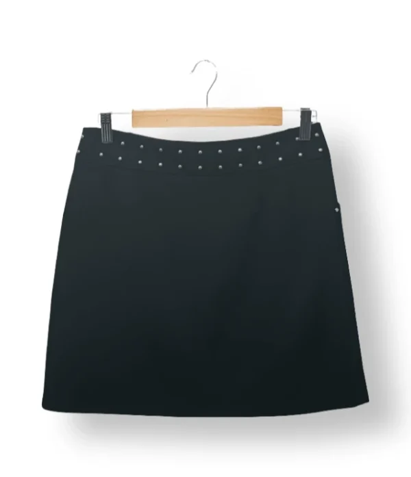 IMG_20251106_183822 Falda negra Ash con tachas metálicas-Talla 38