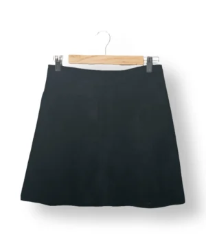 Falda negra Promod tipo gamuza-Talla S