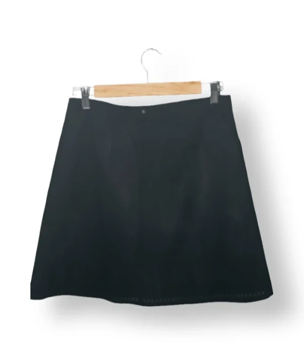 Falda negra Promod tipo gamuza-Talla S