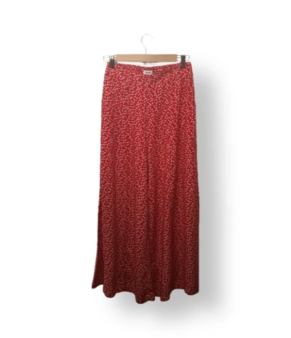 Pantalón palazzo rojo Sybilla-Talla S