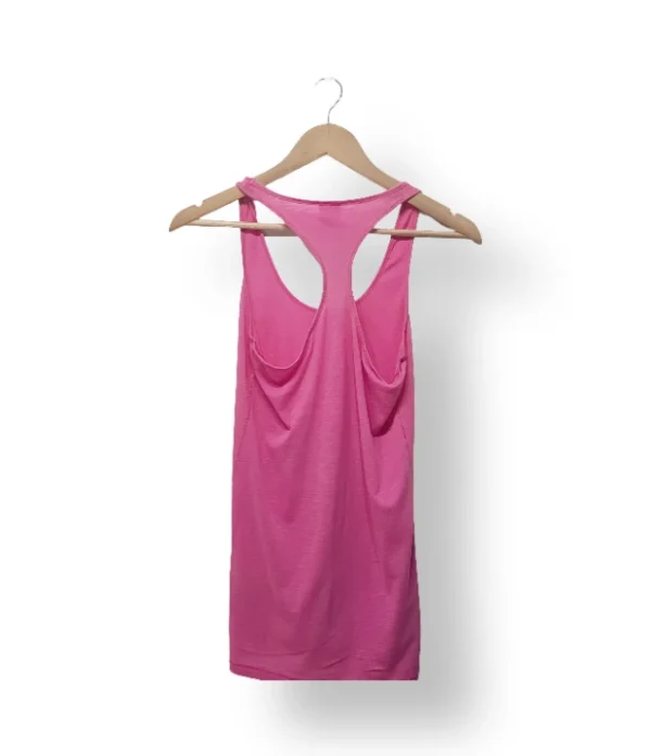 Top deportivo rosado sin mangas-Talla S