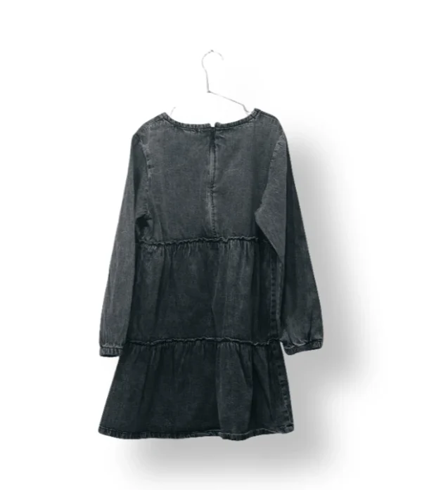 Vestido negro Excepción con flores bordadas-Talla 10