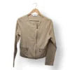 Chaqueta Le Temps des Cerises beige con brillo – Talla M (estimada)