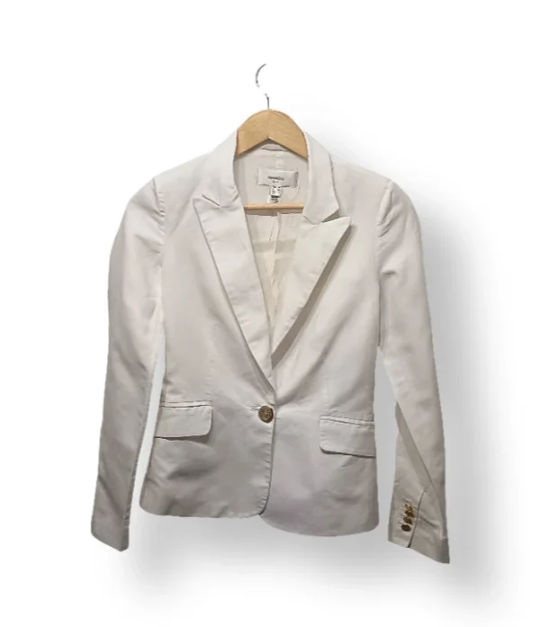 Blazer MNG blanco de lino – Talla XS/S