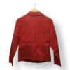 Chaqueta roja estilo safari – Talla M