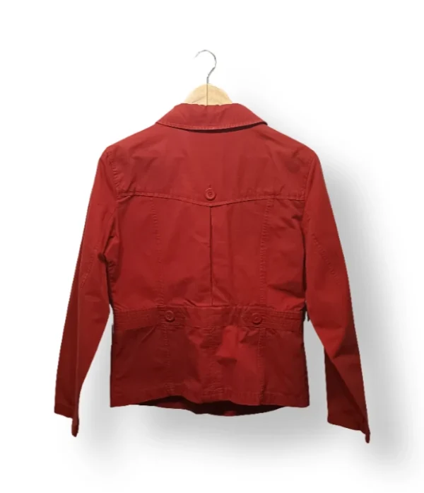 Chaqueta roja estilo safari – Talla M