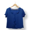 IMG_20251116_214839 Blusa azul con volantes ASH – Talla 40