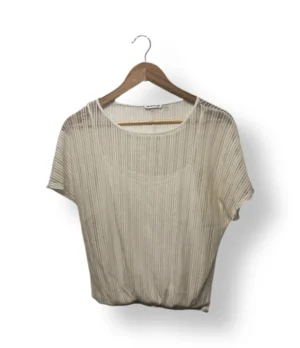 Blusa plisada semi–transparente Cache Cache – Talla S/M