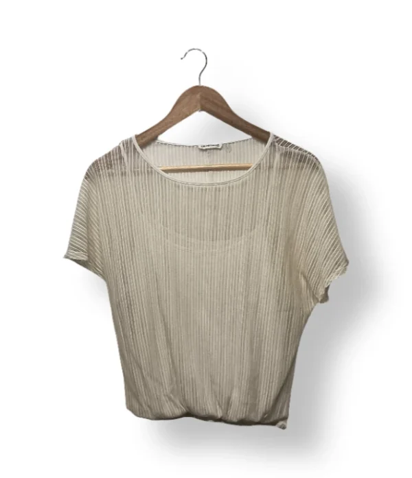 Blusa plisada semi–transparente Cache Cache – Talla S/M