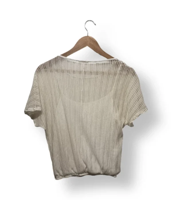 Blusa plisada semi–transparente Cache Cache – Talla S/M