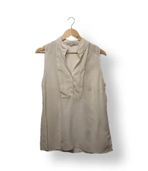 Blusa Banana Republic sin mangas color crema – Talla L