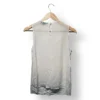 Blusa H&M blanca con cuello bordado, talla 36