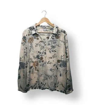 Blusa floral satinada ELLE – Talla M