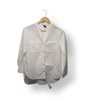 Blusa Marítimo de lino blanca – Talla XS/S