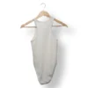 Body ZARA blanco acanalado cuello halter – Talla S