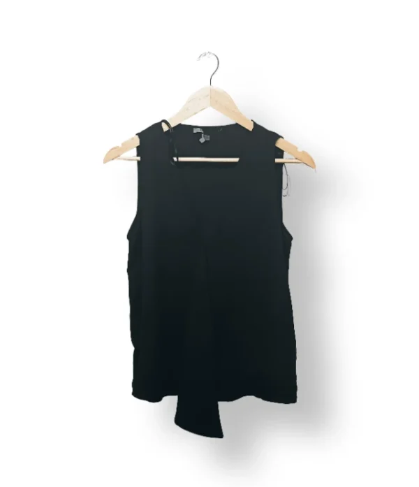 Blusa negra elegante Basement sin mangas, talla S