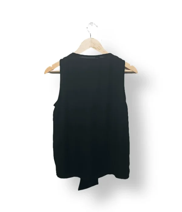 Blusa negra elegante Basement sin mangas, talla S