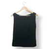 Blusa negra elegante sin mangas – Talla S