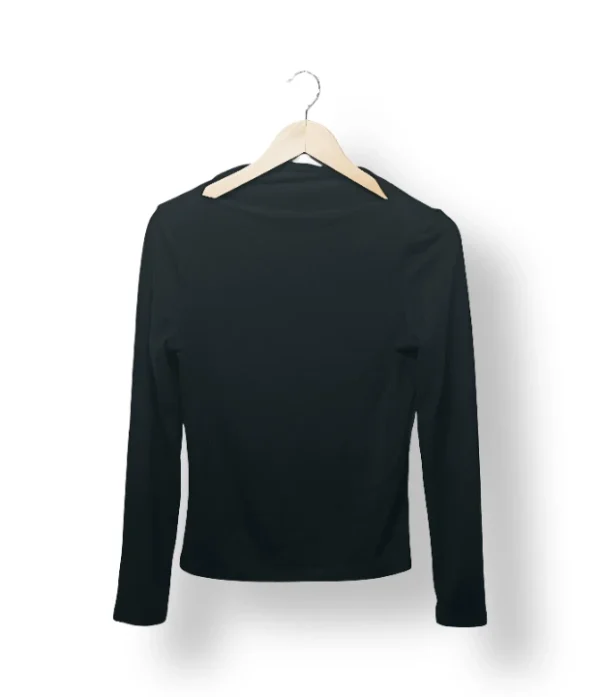 Súeter negro manga larga rib Marquis – Talla S