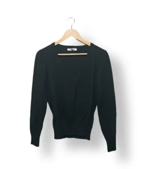 Cárdigan negro clásico Anni Rolfi – Talla M