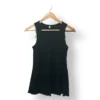 Blusa negra sin mangas Blu Girl con botones – Talla M