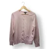 Cárdigan rosa pastel Lands’ End – Talla L