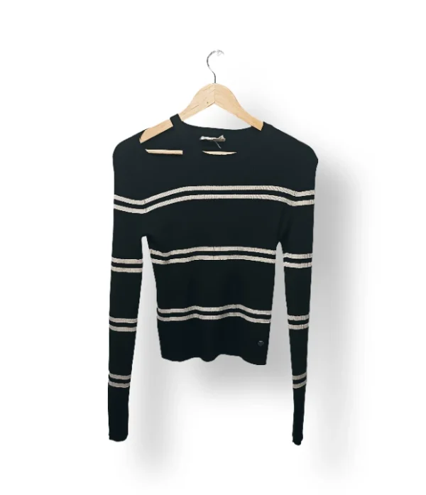 Sweater negro a rayas Americanino – Talla M