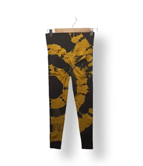 Calzas Tie-Dye Negro/Mostaza – Talla S