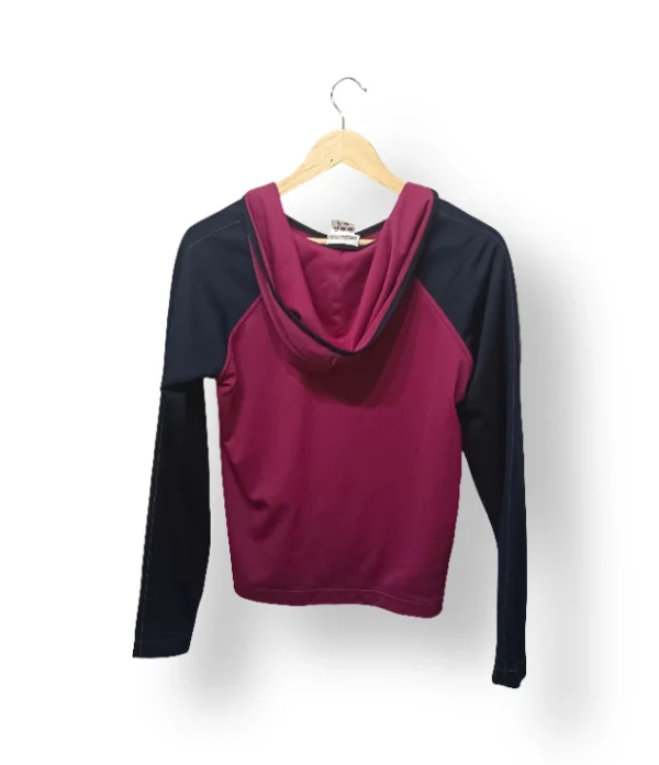 Polerón Delgado Deportivo Bicolor con Capucha – Talla S