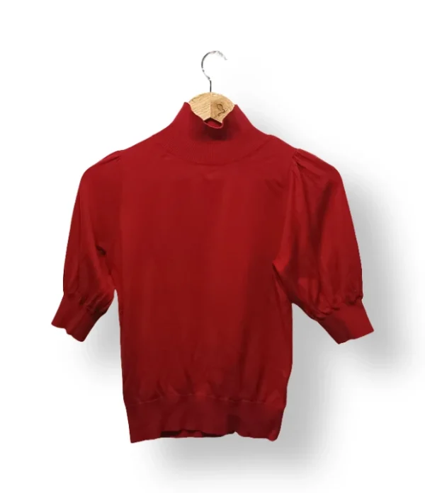 IMG_20251116_231245 Sweater rojo manga globo Nicopoly – Talla S
